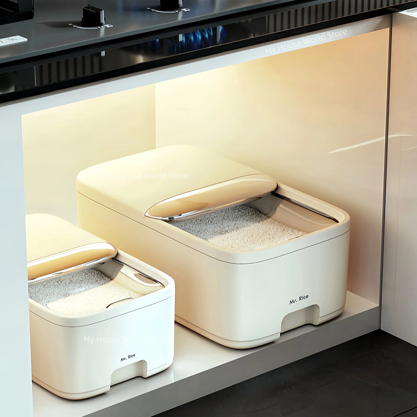 Premium Grain Storage Box™ Grain Sealed Kitchen Container