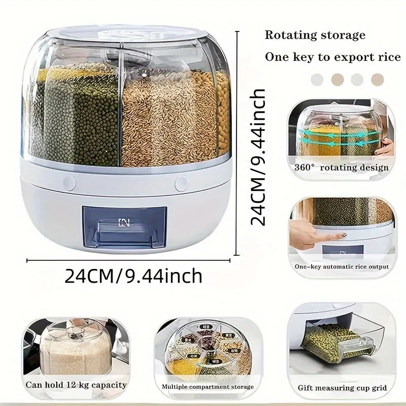 Elegant Pantry Organizer™ Rotating Food Storage